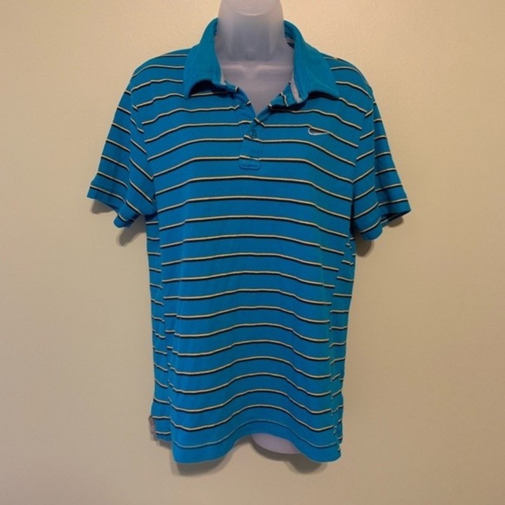 Nike Athletic Department Striped Polo, Size Large